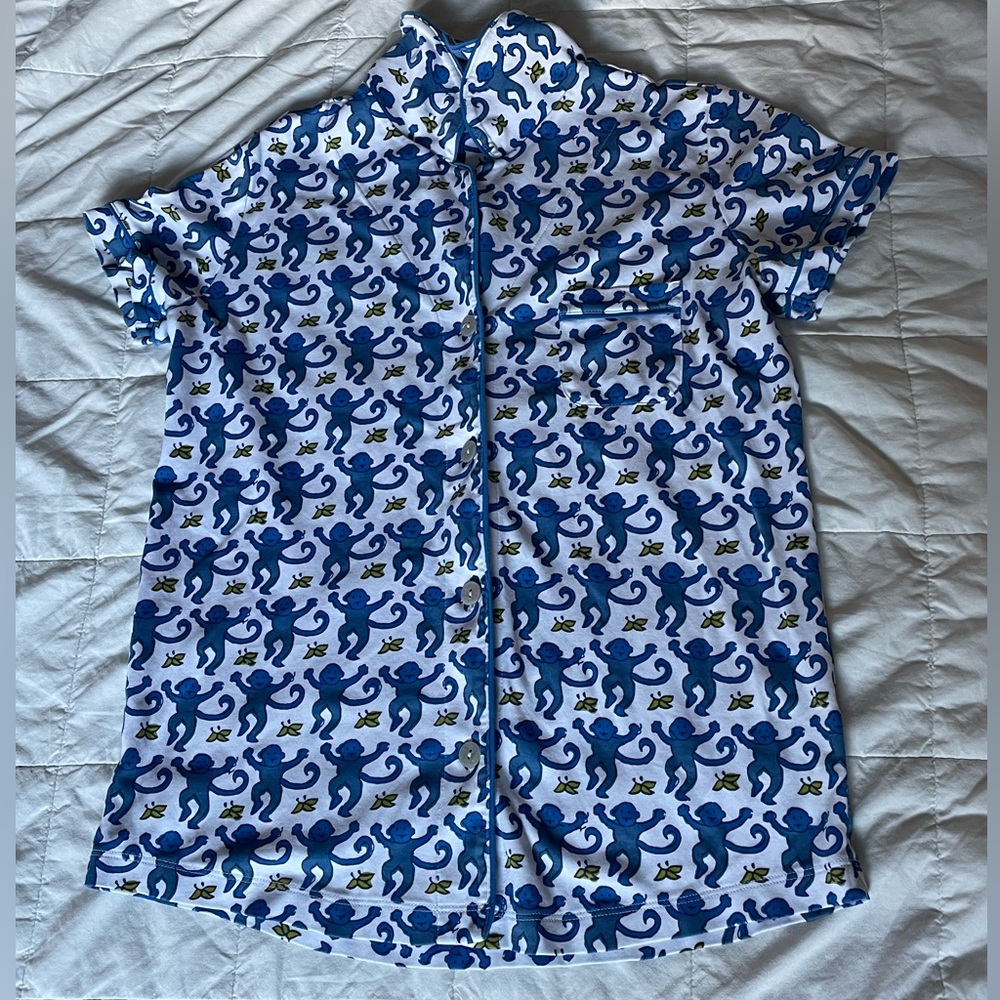 Roller Rabbit Monkey PJ Top